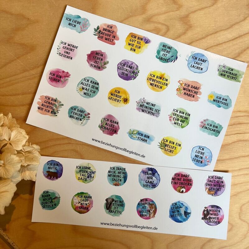 Affirmationen: STICKER, 36 Stk. Affirmationen: STICKER, 36 Stk.