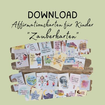 Affirmationen: "Zauberkarten", DOWNLOAD