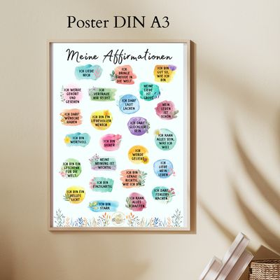 Affirmationen für Kinder, Poster A3: „Selbstliebe“