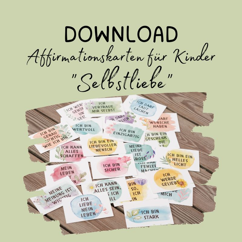 Affirmationskarten "Selbstliebe" - DOWNLOAD