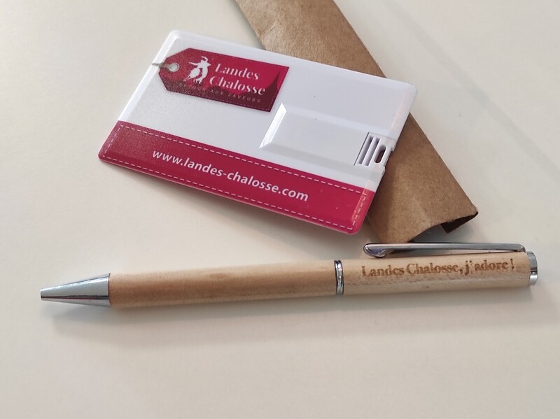 Stylo + Clé USB Marque Landes Chalosse