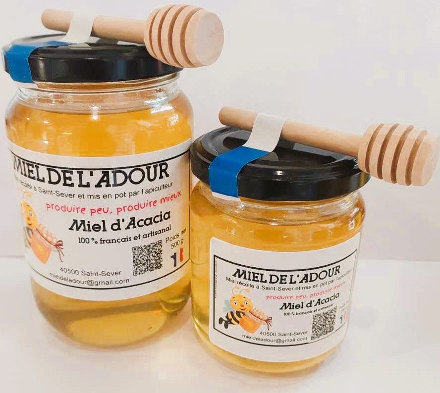 Miel d'acacia  de l'Adour de Saint-Sever - 250grs
