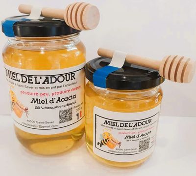 Miel d'acacia  de l'Adour de Saint-Sever - 250grs