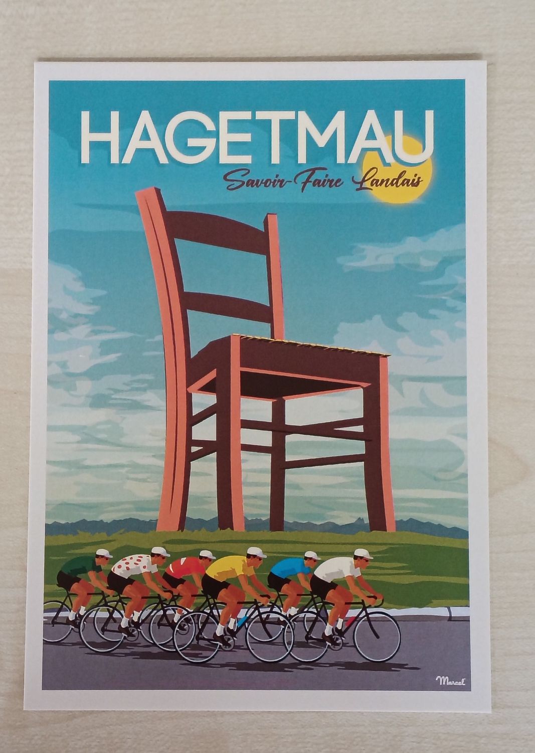 Carte postale Tour de France Hagetmau 2026 Carte postale Tour de France Hagetmau 2026