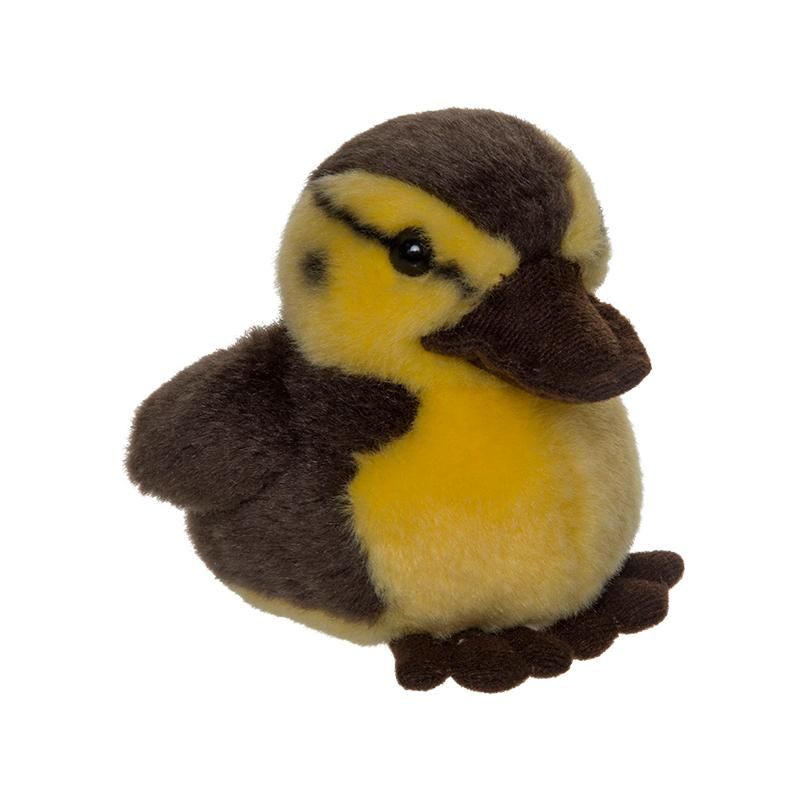 Peluche caneton marron jaune