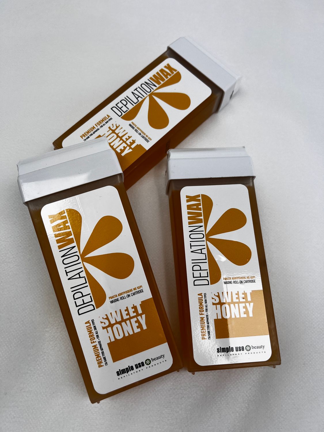 Warmwachs in Patronen, "Honig"