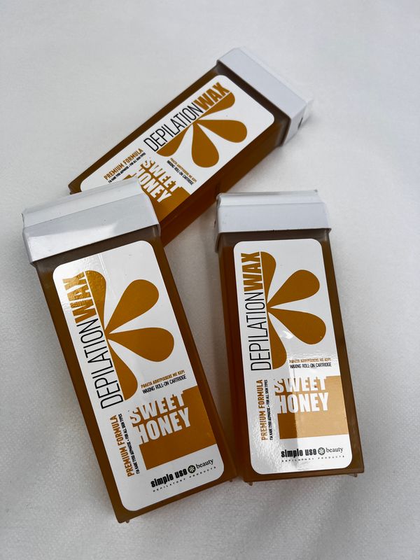 Warmwachs in Patronen, "Honig"