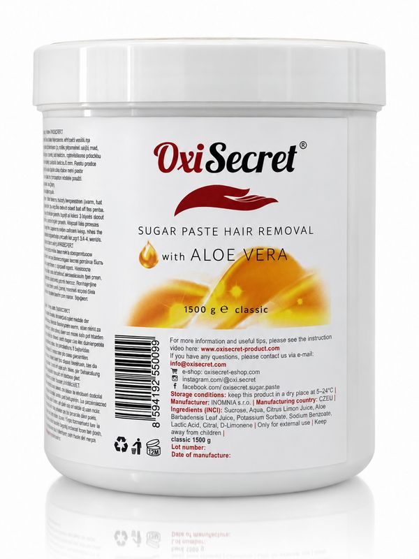 Zuckerpaste OxiSecret, Klassik, 1500 gr