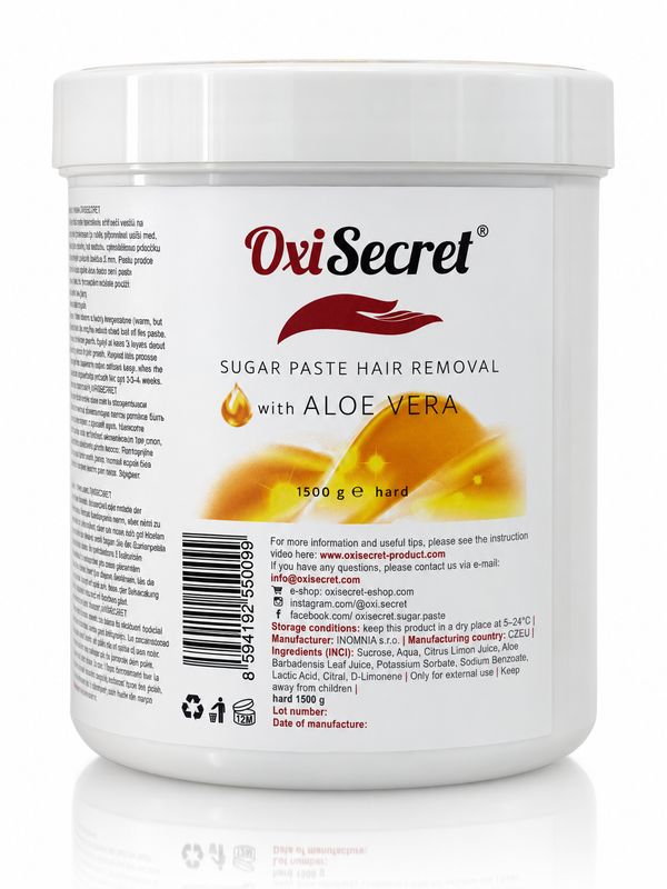 Zuckerpaste OxiSecret, Hard, 1500 gr