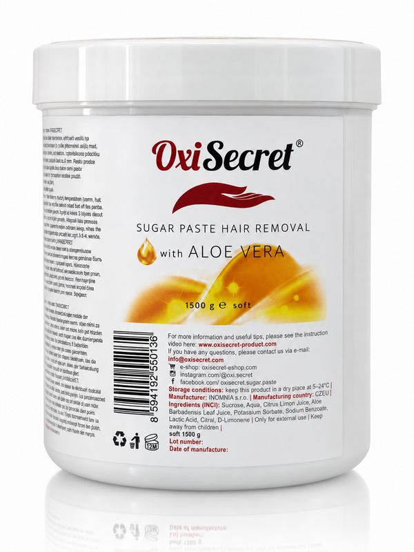 Zuckerpaste OxiSecret, Weich, 1500 gr