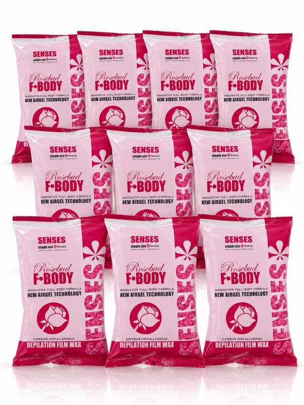 Full-Body Wachs Rosebude, 10-er Packung