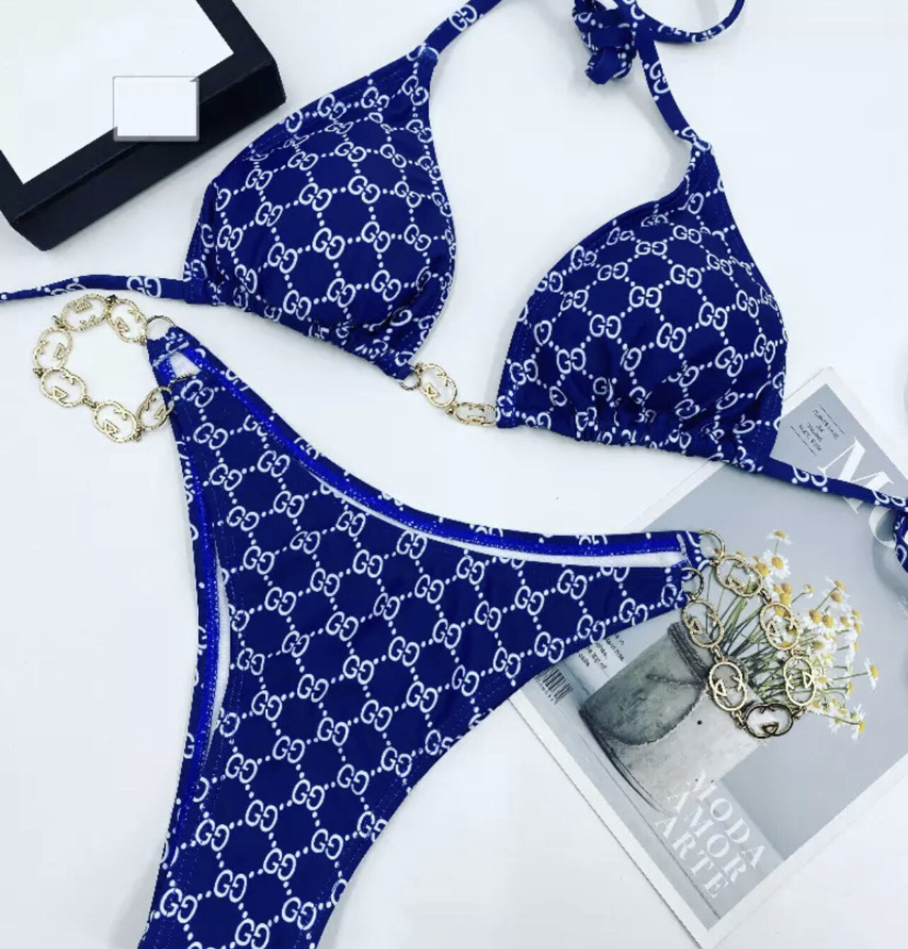 Gina blue bikini set