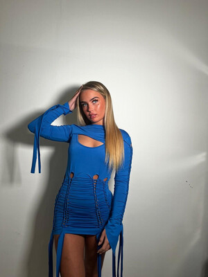 Reeva blue dress
