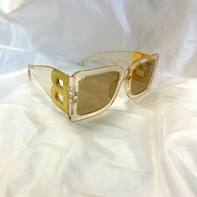 Bally beige clear sunglasses