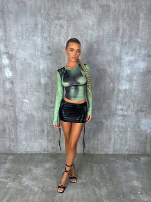 Body green rave top
