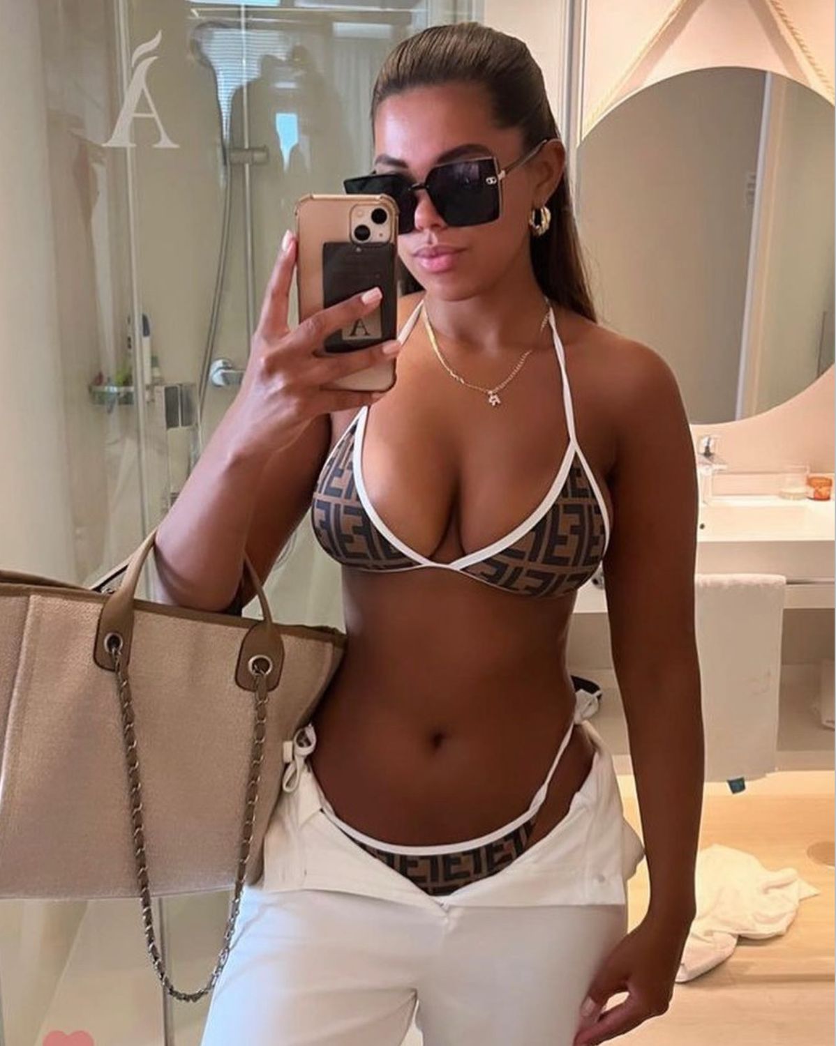 Fiona white bikini set