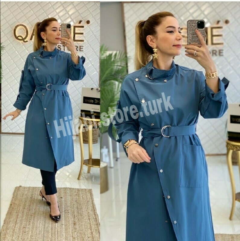 Stylish Jackets long en bleu