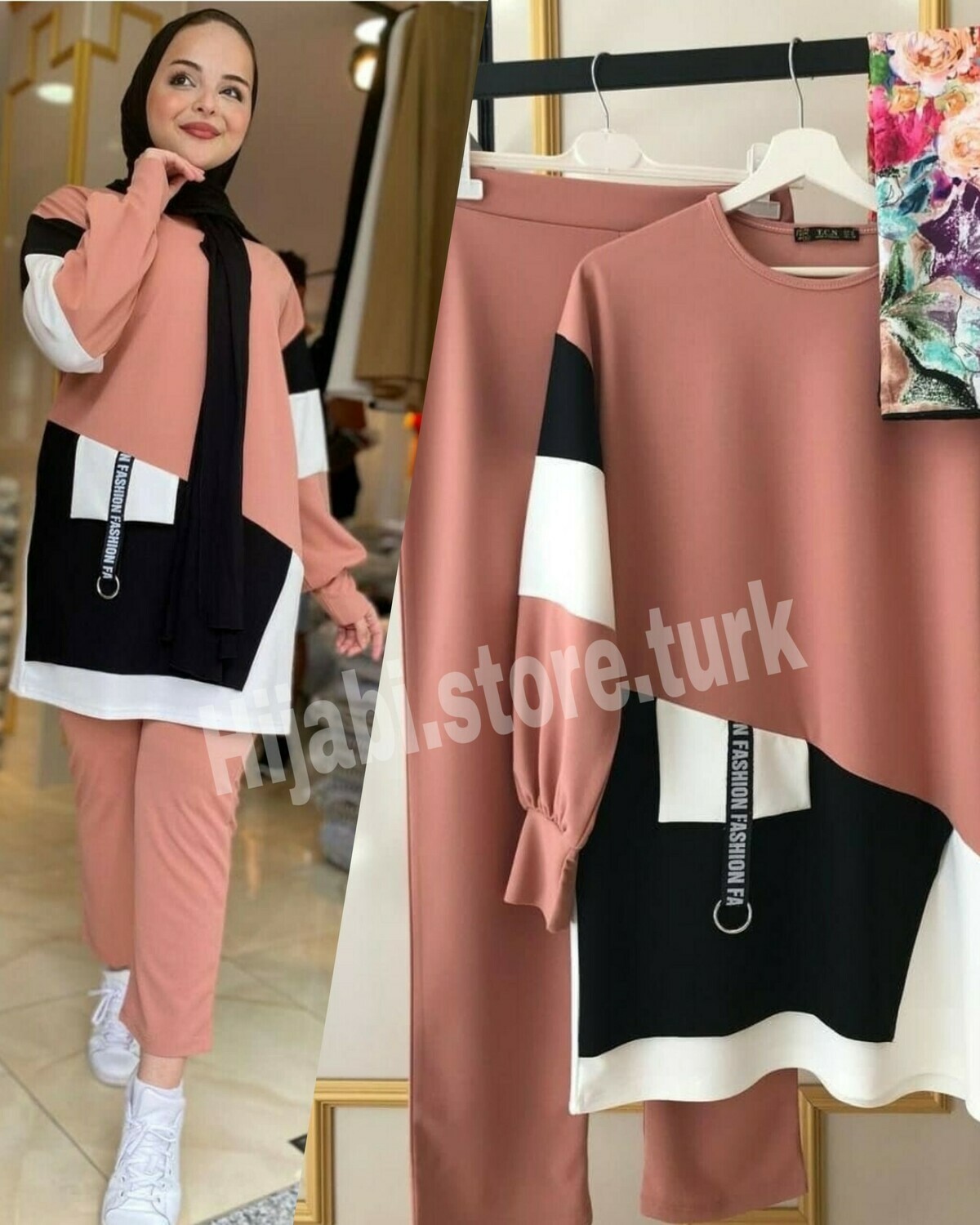stylish survette en rose claire