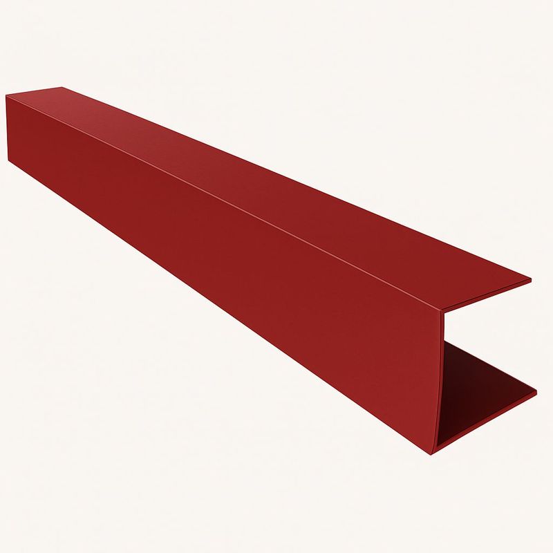 Remate Lateral tapajuntas rojo.