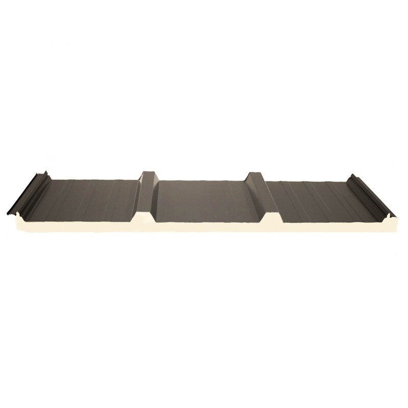 Panel Sándwich Tapajuntas 4 grecas de 50 MM  Rojo exterior y   interior Blanco