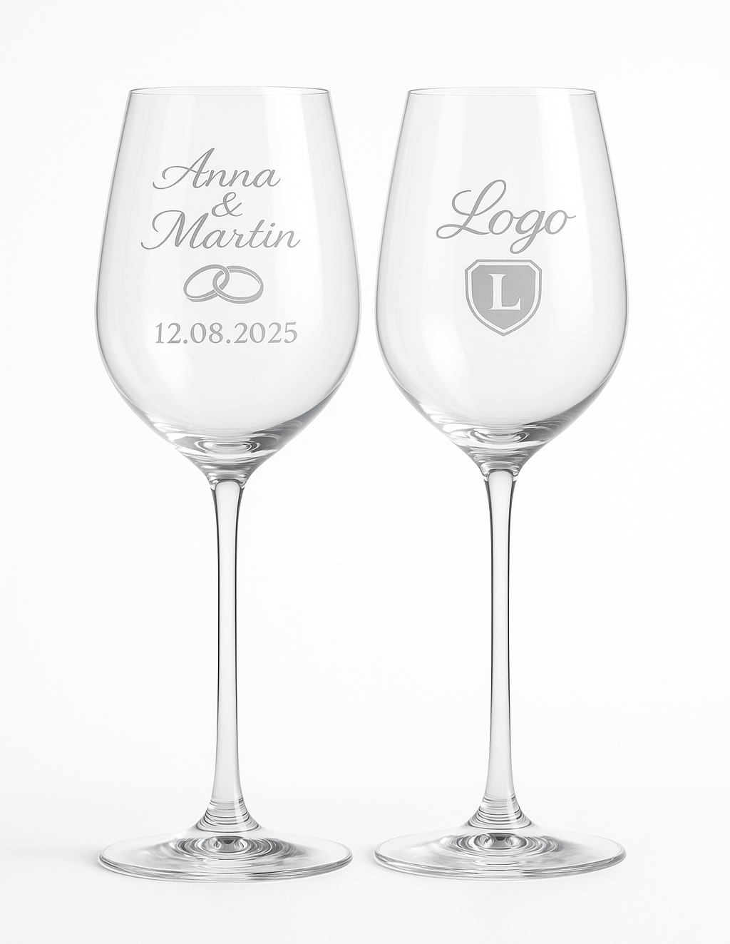 Personalisierte Spritzer-Gläser mit hochwertiger Lasergravur