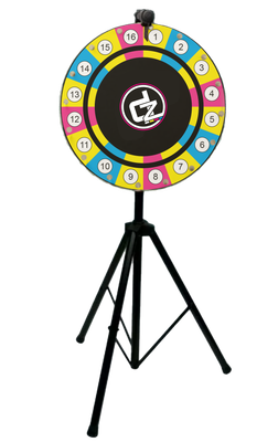 Glücksrad mit Metallstativ individuell bedruckt