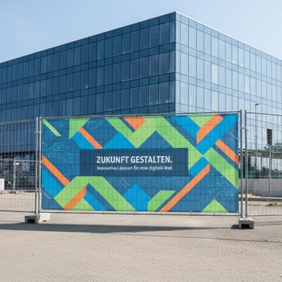 Bauzaunbanner (PVC oder Mesh)