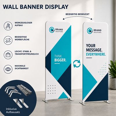 Wall Banner Display beidseitig Wall Banner Display beidseitig