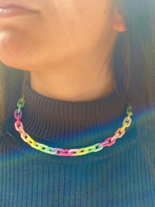 collana JINA catenina arcobaleno