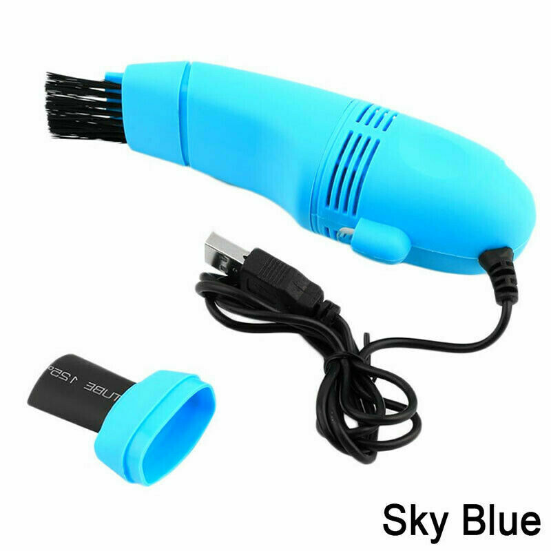 USB Vacuum Cleaner Designed For Cleaning Computer Keyboard Phone Use Arrival SKY BLUE
