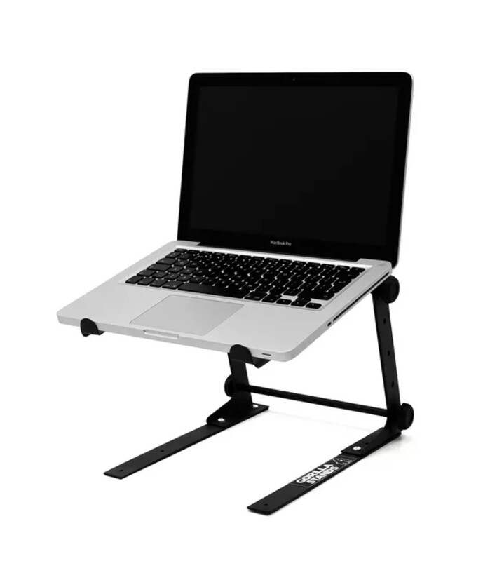 Gorilla GLS-01 Height &amp; Width Adjustable DJ Laptop Stand Computer DJ Lap Top