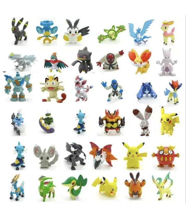 144 Piece mini pokemon figures (2-3cm) Adult And Kids Pokemon Cute