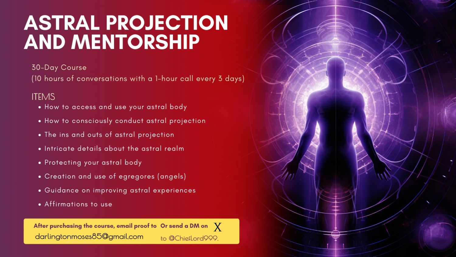 ASTRAL PROJECTION AND MENTORSHIP COURSE