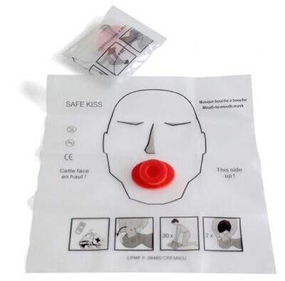 Masque bouche à bouche à usage unique Safe Kiss