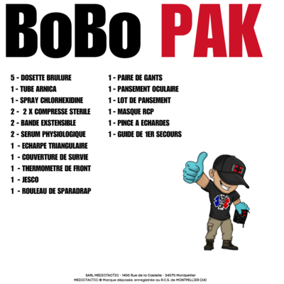 BoBoPAK ( Trousse 1er secours)