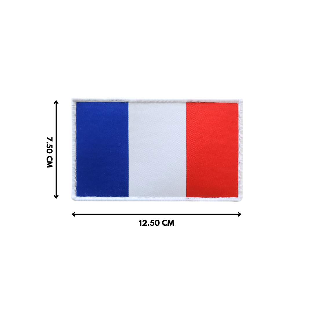 Patch tissé France XL 7.5 CM X 12.5 CM