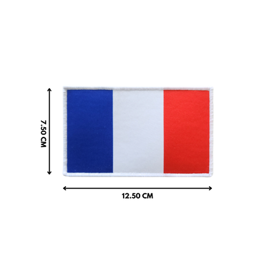 Patch tissé France XL 7.5 CM X 12.5 CM