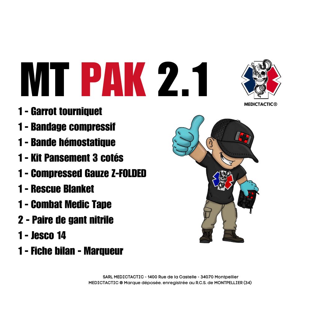 MT PAK 2.1 : La trousse d&#39;urgence compacte, étanche et de haute qualité