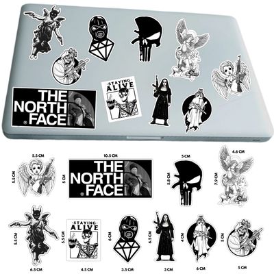 Lot de 10 stickers Badass