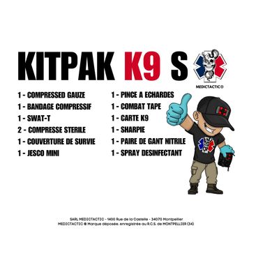 TROUSSE CHIEN / KITPAK K9 S