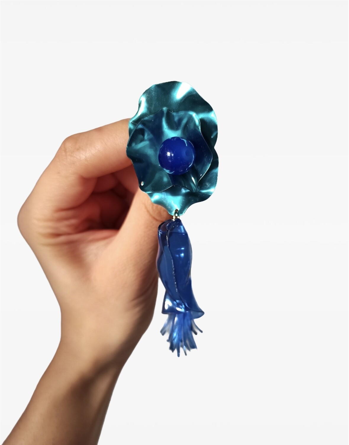 BLUE POPPY EARRINGS