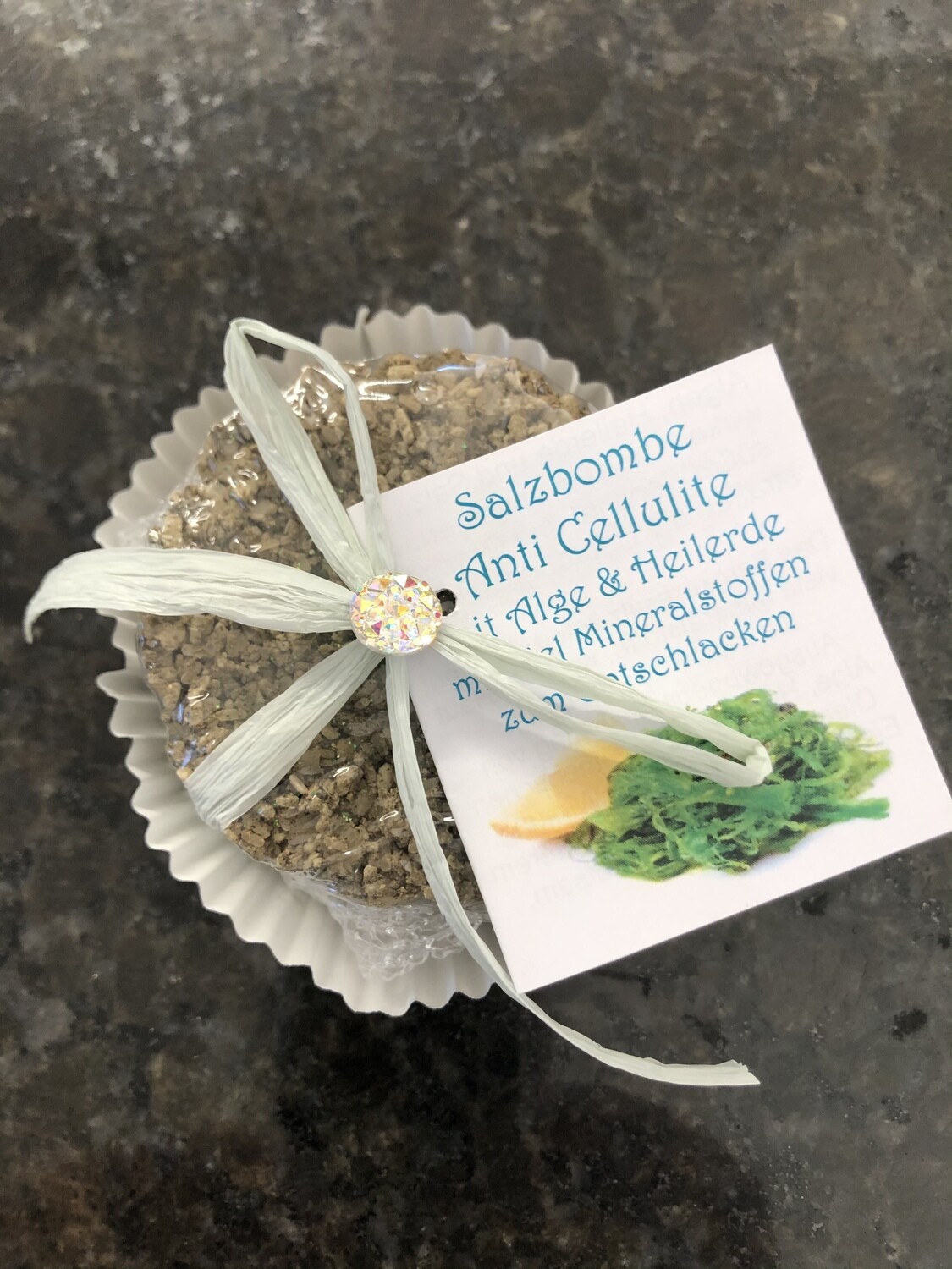 Salzbombe Anti Cellulite mit Heilerde + Alge
