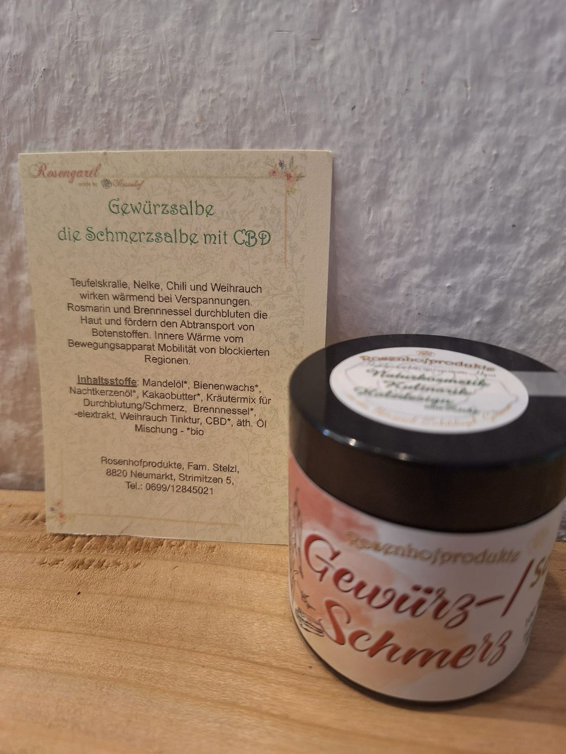 Gewürz-/ Schmerz Salbe