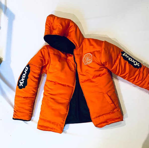 Satin puffer