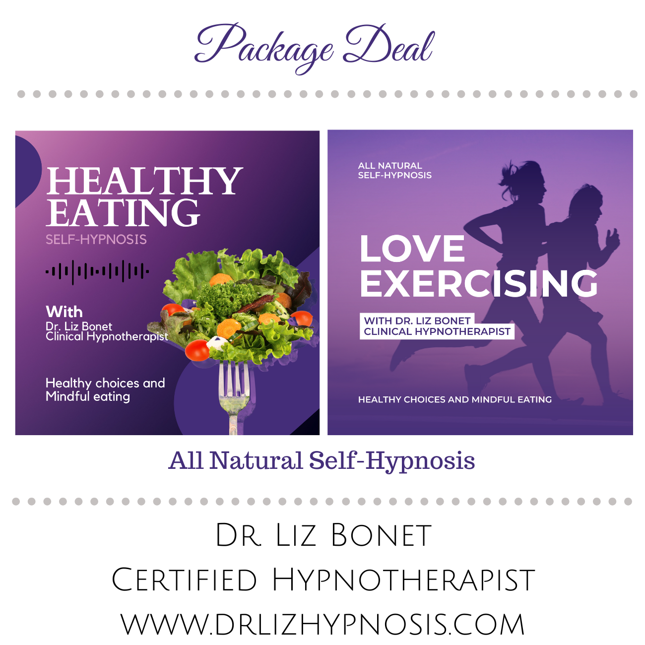 Hypnosis Package - Healthy Eating & Love Exercising!