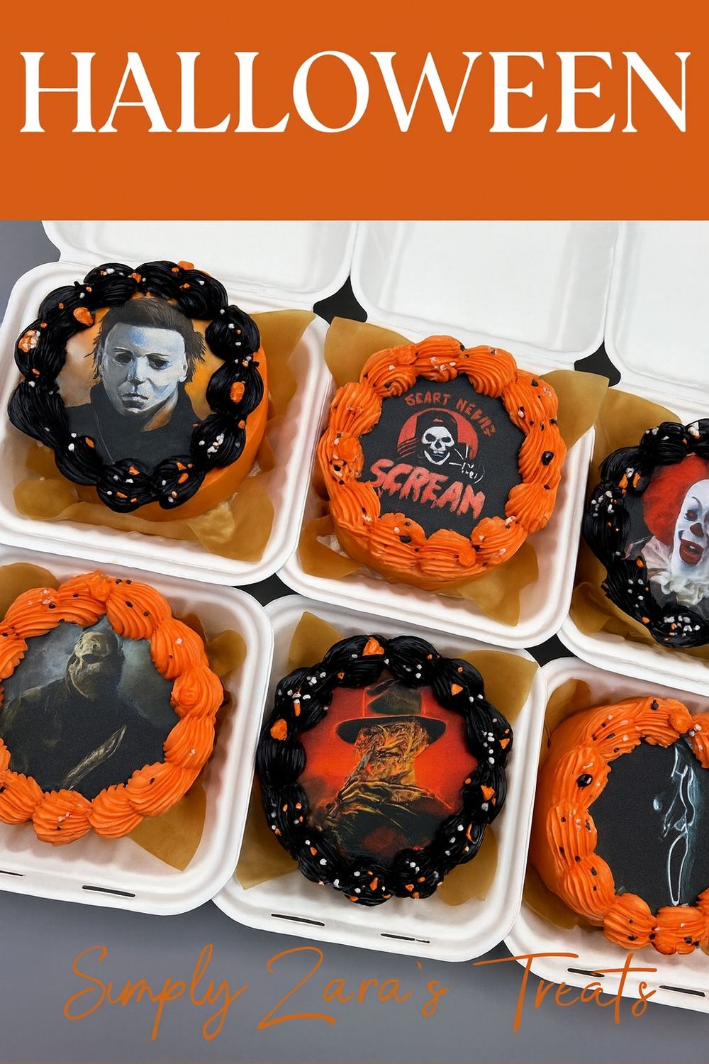 Halloween mini cakes