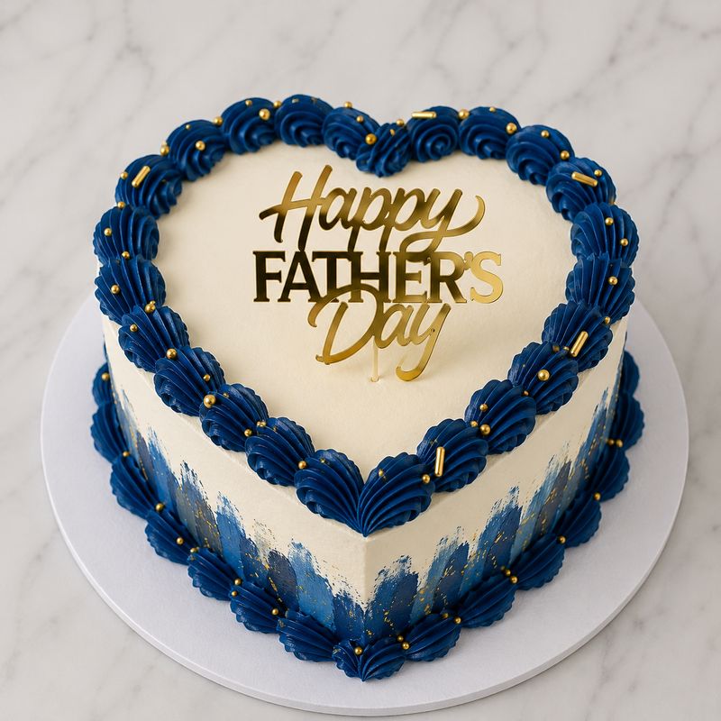 Father’s Day Heart Cake