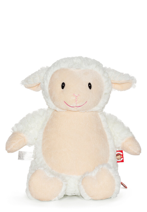 Fluffy Lamb Teddy - Personalized Embroidered