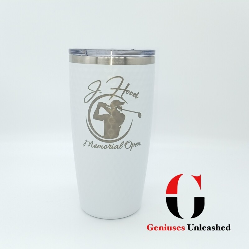 Golf Tumbler - Laser Engraved with J. Hood Memorial Logo