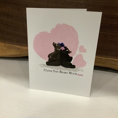 “I love you beary much” Card